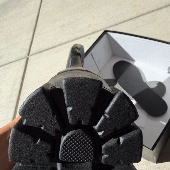 Black Combat & Moto Boots - Picture 4 of 6